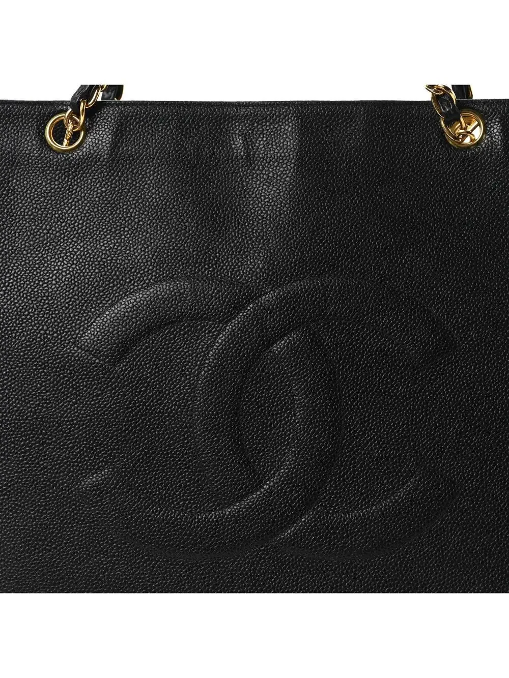 Chanel Caviar Cc Tote Black #276708C19B